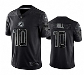 Men's Miami Dolphins #10 Tyreek Hill Black Reflective Limited Stitched Football Jersey,baseball caps,new era cap wholesale,wholesale hats